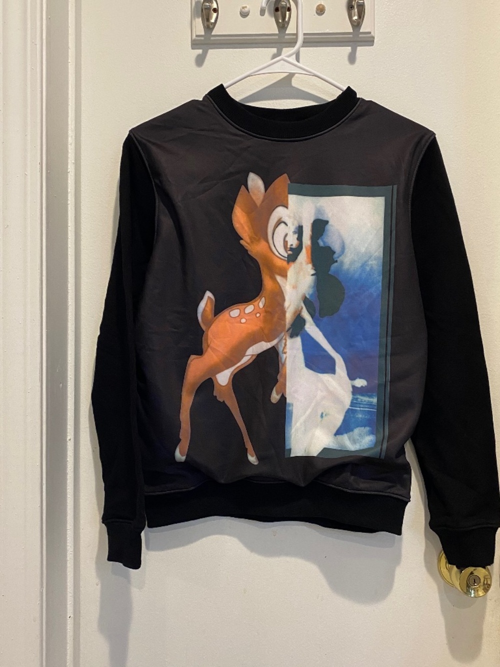 Givenchy Bambi Graphic Black Sweatshirt Sz S